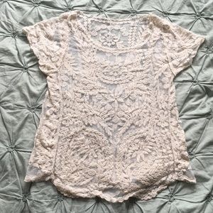 White lace blouse